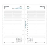 Filofax Diario personale per pagina appuntamenti in inglese - 2023 - Bianco