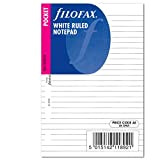 Filofax Pocket White Ruled Notepad