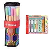 Fineliner STABILO point 88 Rollerset con 25 colori assortiti ARTY Edition & Pastel Collection Set Confezione mista 13 pezzi: 6 swing cool pastel, ...