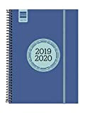 Finocam – Agenda 2019-2020 settimanale vista orizzontale, spagnola, colore: blu cobalto