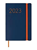Finocam - Agenda 2023 Flexi Lisa Settimanale Vista Orizzontale Gennaio 2023 - Dicembre 2023 (12 mesi) Blu Spagnolo, 883321023