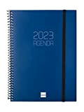 Finocam - Agenda 2023 Spirale Opaque Settimanale Vista Verticale Gennaio 2023 - Dicembre 2023 (12 mesi) Blu Catalano, 742811023