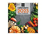 Finocam - Calendario 2023 Immagini da parete 30x30 per scrivere gennaio 2023 - dicembre 2023 (12 mesi) Ricette Spagnolo