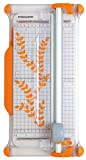 Fiskars Tagliacarte con lama rotante portatile, A4, Con linea guida per il taglio, 1003921