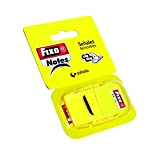 Fixo Notes 65006660 Marcatori adesivi con dispenser giallo, PET, 25 x 43 mm