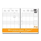 flexiNotes Calendario 2019 A4, inserto calendario (lingua italiana non garantita): Base, 1 settimana su 2 pagine Family