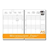 flexiNotes, Calendario 2019 A5, inserto calendario (lingua italiana non garantita): Base, 1 settimana su 2 pagine Family