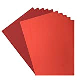 Florence Cartoncino (216 g/m²) e carta glitterata (250 g/m²), rosso, formato A4, 10 fogli, per scrapbooking, biglietti, fustellatura e altro ...