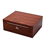 FMOPQ Large-Capacity humidor Can Hold About 36 Cigars Double-Zone Storage humidor Cedar Wood humidor Portable humidor humidifying humidifier