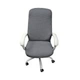 Fodera per sedia per computer da ufficio BBVS, fodera per sedia da ufficio con braccioli monopezzo, adatta per casa/ufficio(Senza sedia)