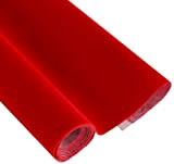 Foglio di adesivo in feltro di velluto autoadesivo per adesivo da parete artigianale per mobili per cassetti di gioielli (rosso, ...