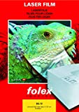 folex® BG-72 - Pellicola laser a colori formato A3, 0,125 mm, trasparente su entrambi i lati, 50 pezzi