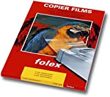 folex® Premium Universal X-100 - Pellicola per fotocopiatrice, formato A4, 0,1 mm, rivestimento su entrambi i lati, 100 pezzi