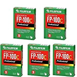 Fujifilm Fuji FP-100C, pellicola Instantanea a colori, 10 esposizioni, 5 confezioni