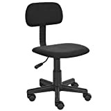 FurnitureR - Sedia da scrivania, per lavorare al computer in casa e in ufficio, con schienale intermedio, regolabile, con rotelle, ...