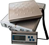 G&G HCG-1 - Bilancia pesa-pacchi a piattaforma, da 50 g - 150 kg, valigetta in alluminio inclusa, alimentazione a pile