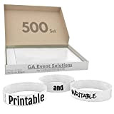 GA Event Solutions - Nastro in tyvek, colore bianco 500 Stück 500 Weiß