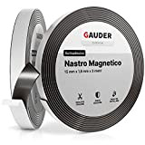 GAUDER Nastro Magnetico Autoadesivo | Banda Magnetica Adesiva | Striscia Calamita