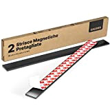 GAUDER Strisce Magnetiche Adesive (2 pezzi) | Barra Magnetica per Attrezzi | Strisce Magnetiche Pretagliate | Nastro Magnetico (4 mm ...
