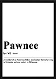 General Art - Poster con scritta "Pawnee Word", formato A3, senza cornice, 30 x 42 cm