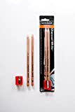General Pencil 321742 557BP Kit di matite al carboncino con gomma da cancellare, da 0,3 cm altezza x 7 cm larghezza x 24,8 cm ...