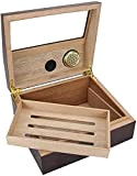 Generic Cigar Box Humidor Humidors Cigar Humidifier Legno di Cedro Scatola di Sigari di Grande capacità Scatola di Invecchiamento per ...
