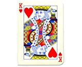 Gift Republic - Quadernino A6 con re di cuori, motivo carte da gioco