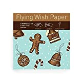 Gingerbread FLYING WISH PAPER - Licensed Original Artwork, Mini Wishing Kit, 5" x 5"