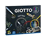 GIOTTO - Art Lab: Crazy Black - Kit Creativo per Disegno - 1 Album Giotto Kids Carta Nera + 6 ...