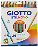 Giotto Stilnovo Astuccio Da 24 Matite A Pastello Colorate, 3.3Mm, Multicolore, ‎24 Unità (Confezione da 1)