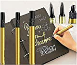 Gold Liquid Chrome Silver Mirror Marker, Permanent Mirror Reflective Paint Pen, DIY Highlight Pen, Gloss Oil-based Paint Marker Pen Watercolor, ...