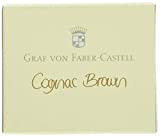 Graf von Faber-Castell 141116 - Cartucce d'inchiostro Cognac, 6 pezzi, marrone, marrone cognac brown, 6 pezzi (1 pezzo)