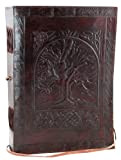 Grande albero della vita in pelle Blank Book