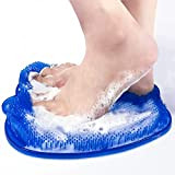 Grande Tappetino Scrubber per Piedi, massaggiatore per doccia con ventosa, in silicone, pedicure, relax e disintossicazione