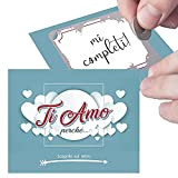 Gratta e Vinci Personalizzato Ti Amo Perchè per Lui o Lei. 5 Biglietti per Sorpresa Romantica al tuo Amore. Regalo ...