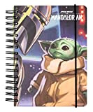 Grupo Erik: Bullet Journal Mandalorian - Baby Yoda | Quaderno A5 ad anelli 180 pagine con copertina rigida,chiusura elastica,carta di ...