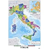 Grupo Erik Editores cartina italia fisica politico – Poster