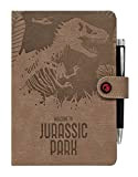 Grupo Erik: Quaderno e penna proiettore Jurassic Park | Quaderno A5 con copertina rigida, penna proiettore e chiusura, quaderno puntinato ...