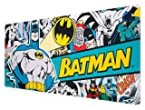 Grupo Erik - Tappetino mouse XXL Batman Dc Comics con base in gomma antiscivolo e con rifiniture di alta qualitá, ...