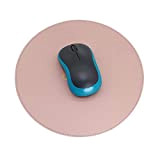 GUBEE Tappetino per mouse rotondo 220x220x2mm, tappetino per mouse da gioco in pelle PU, tappetino per mouse liscio PU antiscivolo ...