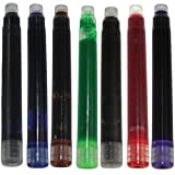 Gullor 35 PCS Internazionale Dimensione cartuccia di inchiostro della penna Adatta Jinhao penne stilografiche, 7 colori, 7 Packs