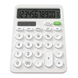 GUYUCOM Calcolatrice da tavolo per ufficio a 12 Cifre,Calcolatrice Tascabile con LCD Schermo e Pulsante Sensibile, Calcolatrice da tavolo in ...