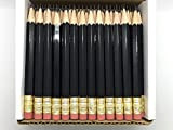 Half Pencils With Eraser – Golf, Classroom, Pew – Hexagon, Sharpened, 2 Pencil, color – nero, confezione da 72