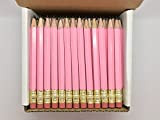 Half Pencils With Eraser – Golf, Classroom, Pew – Hexagon, Sharpened, # 2 Pencil, color – rosa pastello, confezione da 72 Golf Pocket Pencils TM