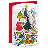 Hallmark - Biglietti di Natale in scatola Grinchmas con scritta "Merry Grinchmas" (8 biglietti e buste)