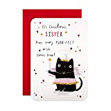 Hallmark Biglietto di Natale per sorella – Simpatico A-meowzing Cat Design
