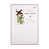 Hallmark Biglietto di Natale per “The One I Love”, con Vischio e cuori