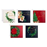 Hallmark Cartoline di Natale di beneficenza – Confezione da 30 in 5 disegni a corona, 25572268