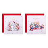 Hallmark Cartoline di Natale di beneficenza, design contemporaneo Country Companions, confezione da 16, multicolore, 25572259