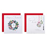 Hallmark Cartoline di Natale di beneficenza in scatola, confezione da 16 in 2 disegni illustrati Lucy Cromwell, 25572261, multicolore